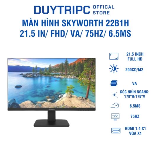 Màn Hình Skyworth 22B1H/ 21.5 in/ FHD/ VA/ 75Hz/ 6.5ms